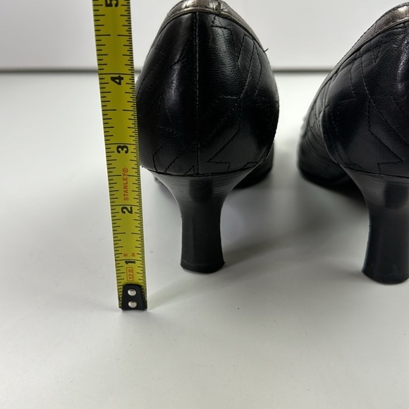 Hilary Radley Rania quilted black leather heels - Picture 6 of 11